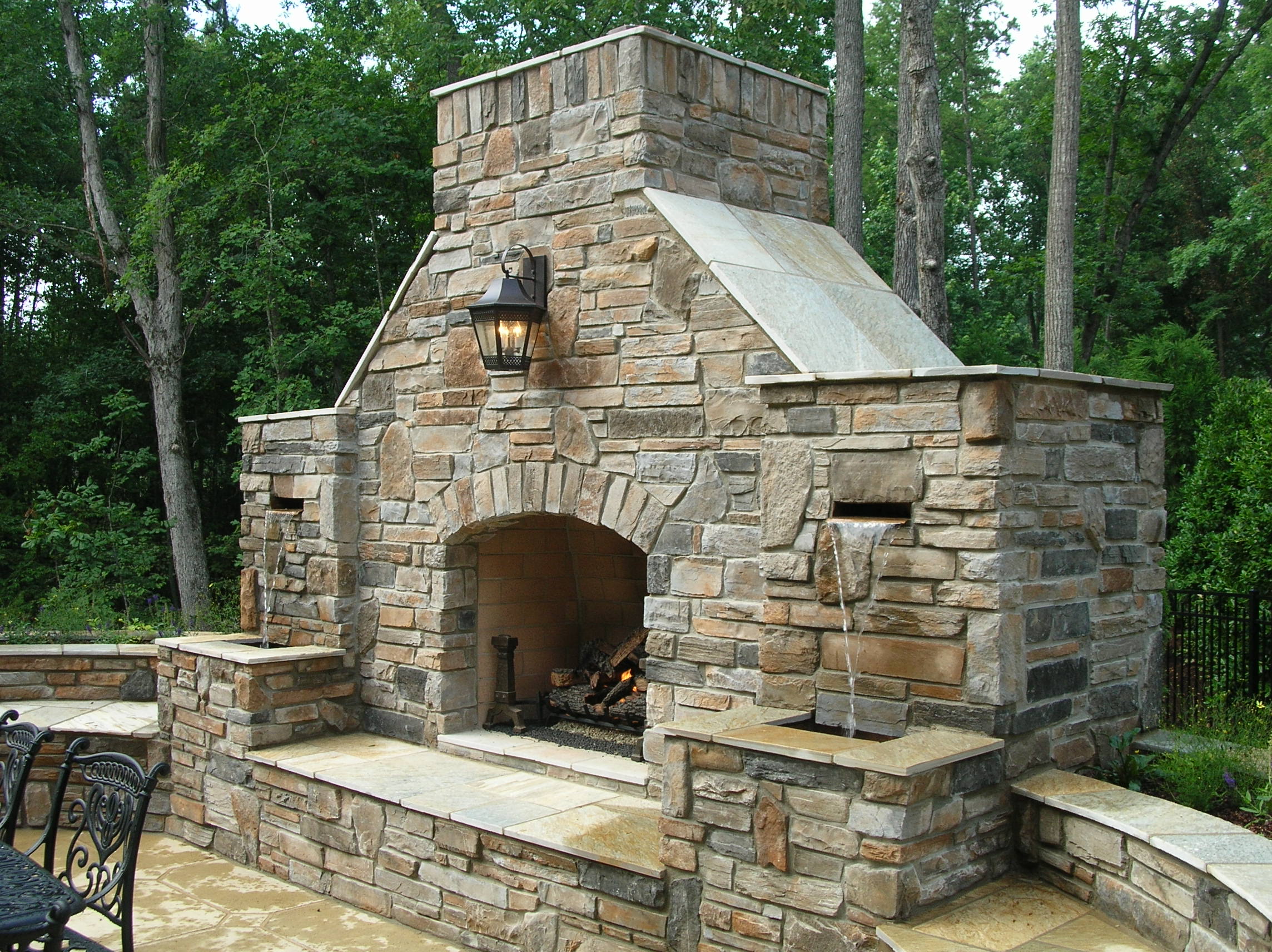 Outdoor Fireplace Install - Adanco Services